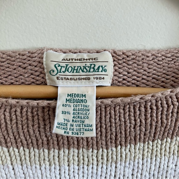 St Johns Bay Striped Knit Sweater - Picture 3 of 8